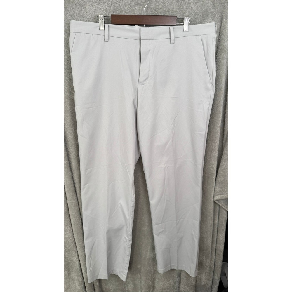 Ashworth Mens 38x32 Light Gray Golf Pants Lightweight Performance Trousers